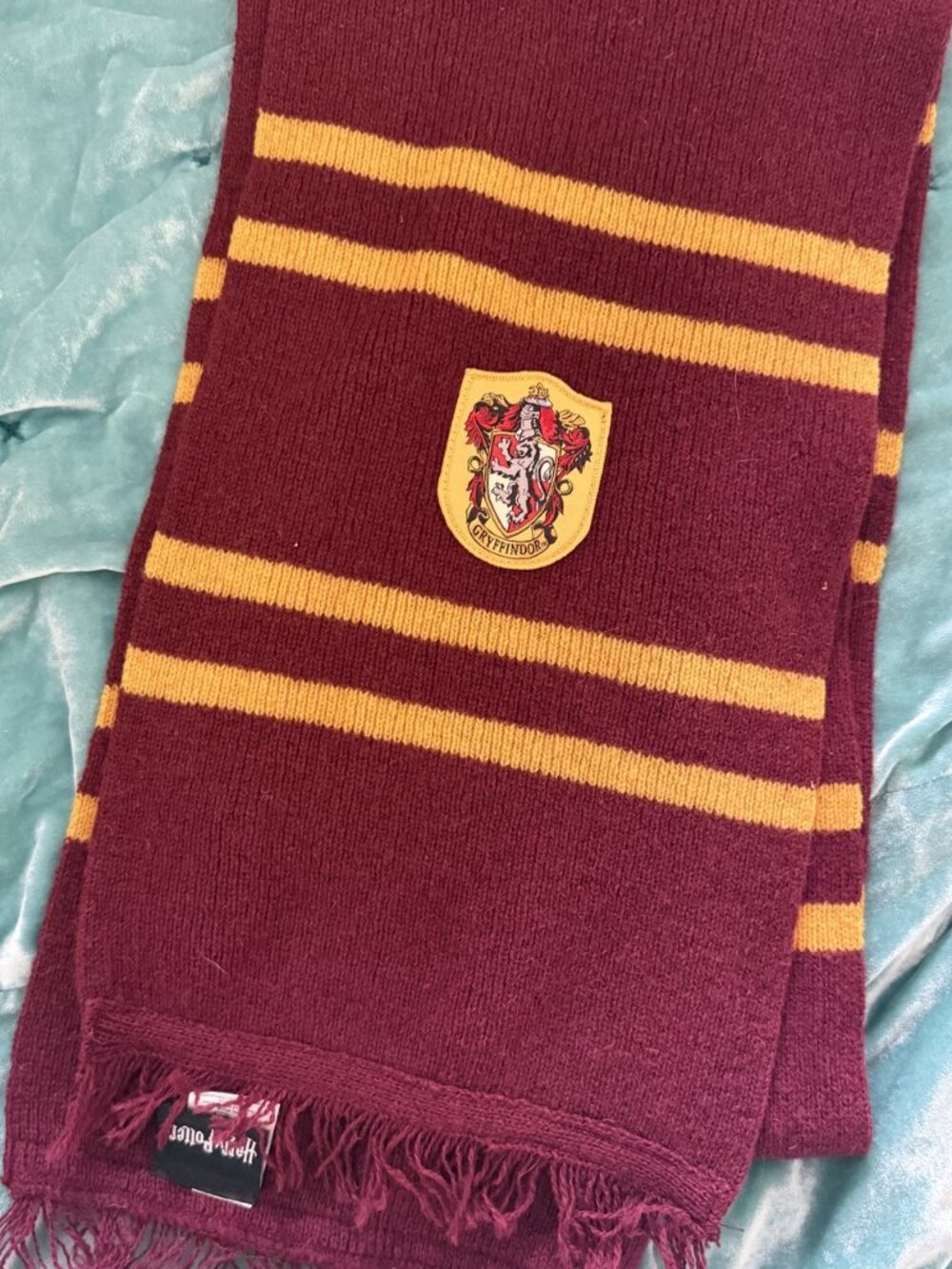 Harry Potter Gryffindor House Scarf Official Licensed Burgundy Gold Knit
